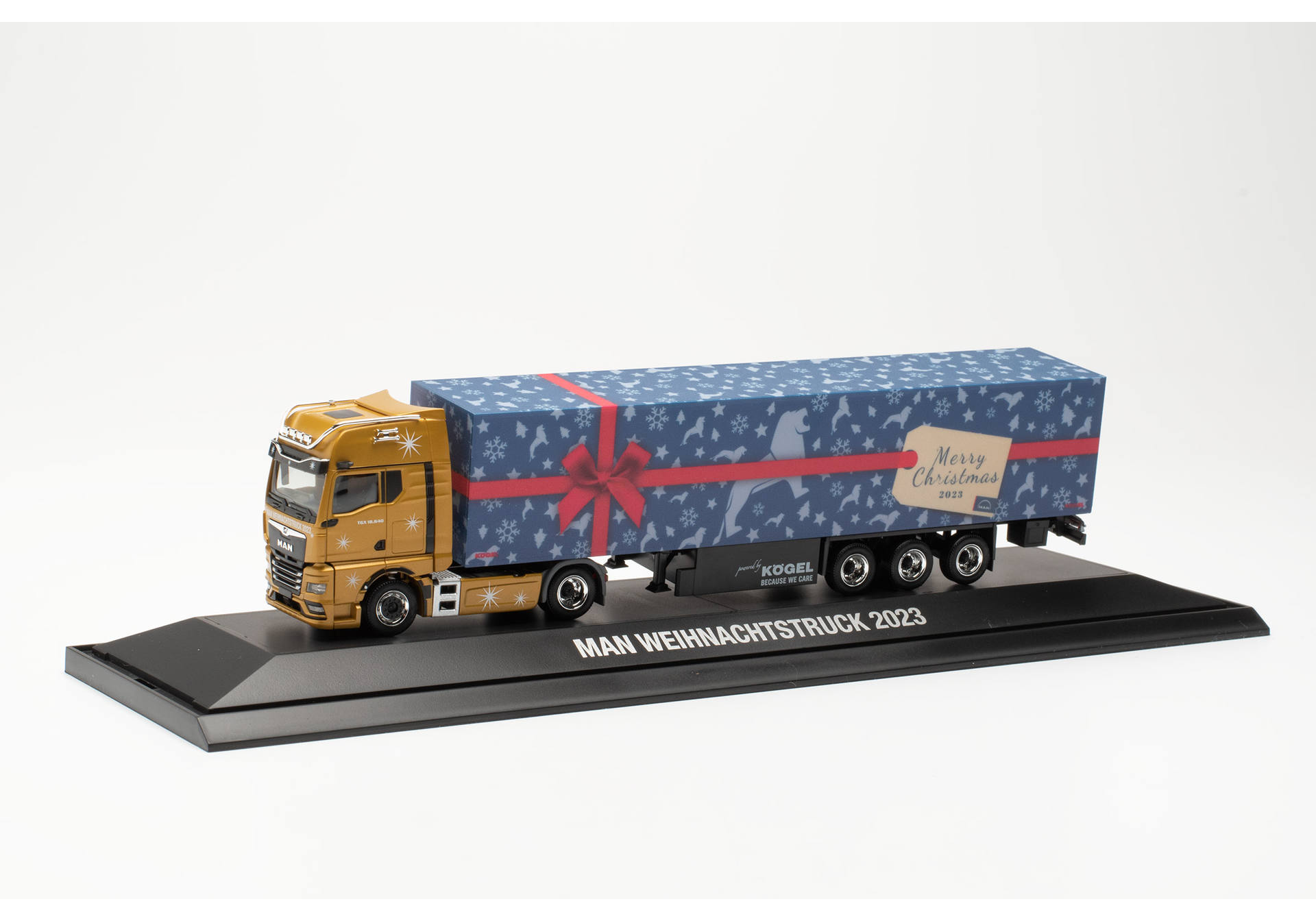 MAN TGX GX box semitrailer "Weihnachtstruck 2023/MAN Truck & bus SE"