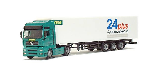 MAN TGA XXL box semitrailer "Frye/24Plus"
