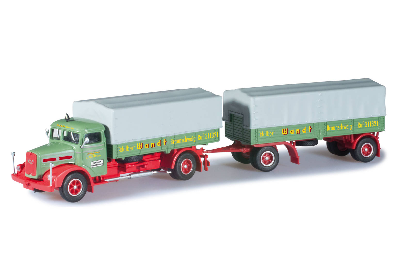 Set mit zwei Modellen "75 Jahre Spedition Wandt"