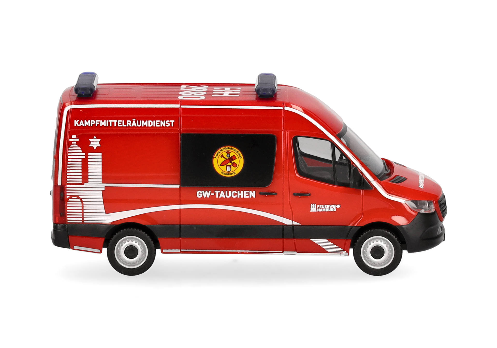 Mercedes-Benz Sprinter '18 half bus high-roof "Fire Brigade Hamburg/Divers of the Explosive Ordnance Disposal Service"