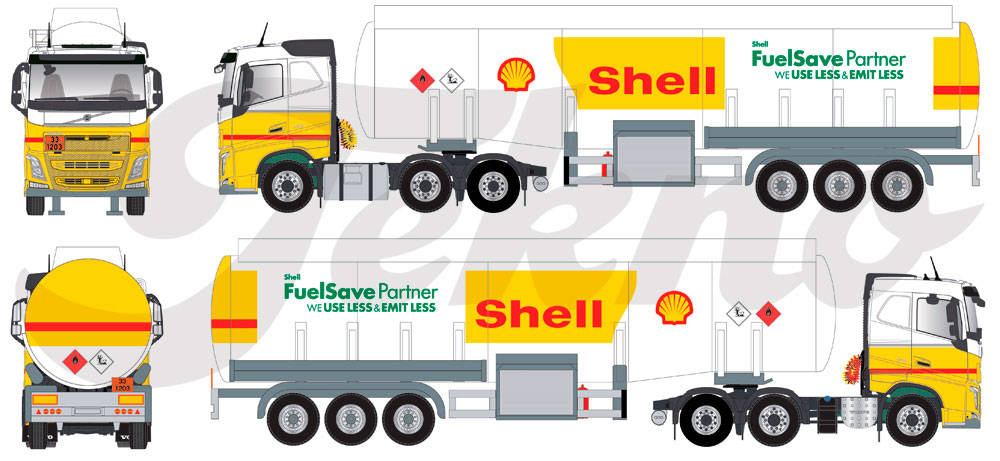 Volvo FH Benzintank-Sattelzug "Shell"