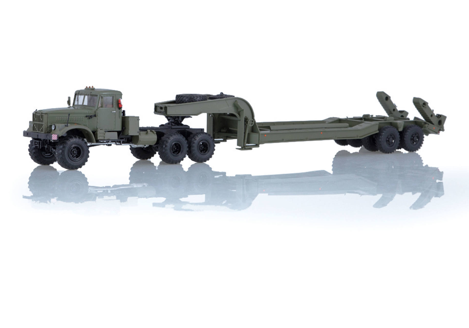 SSM: Kraz 255 V heavy haulage with semitrailer