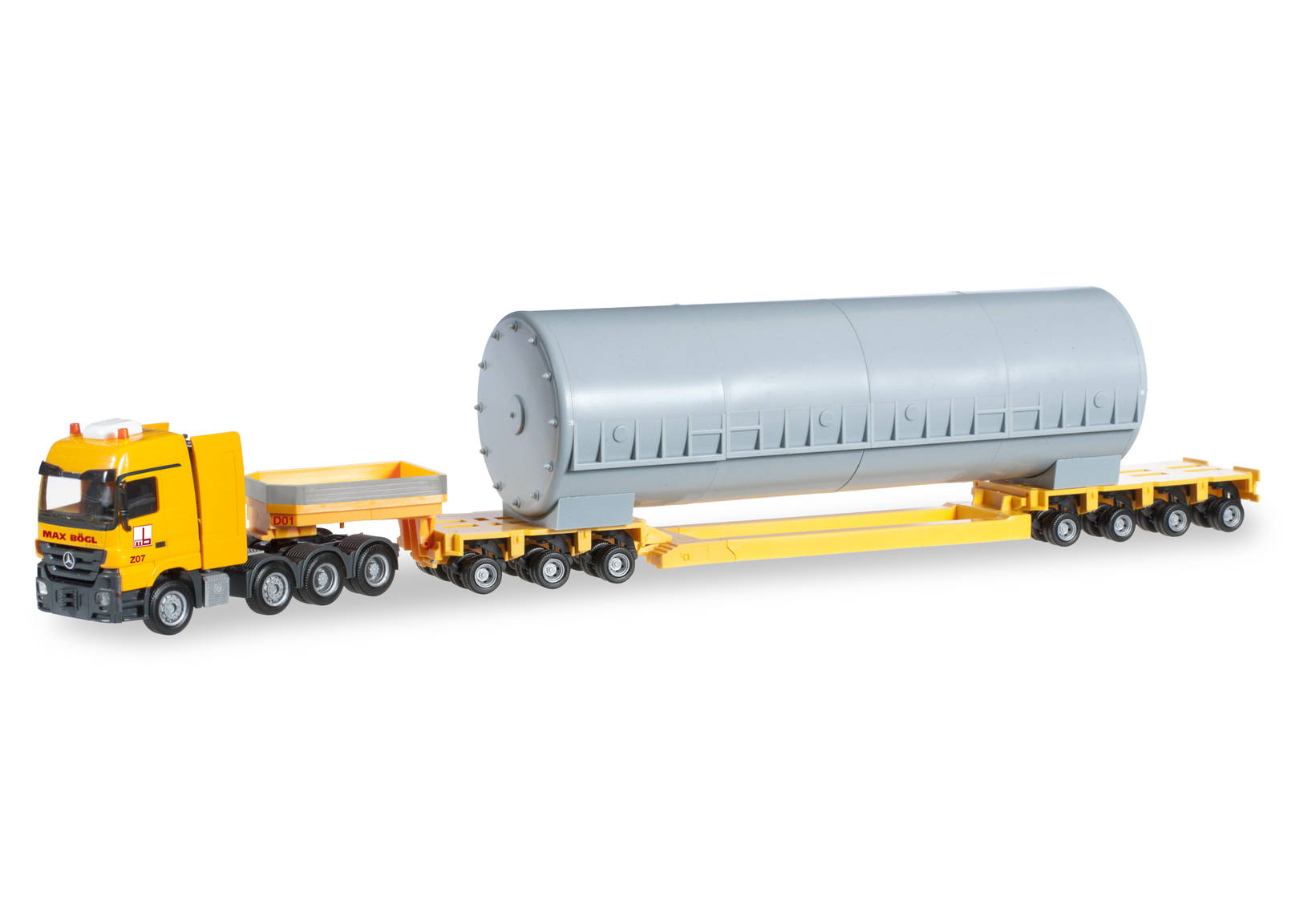 Mercedes-Benz Actros low boy semitrailer with load "Max Bögl"