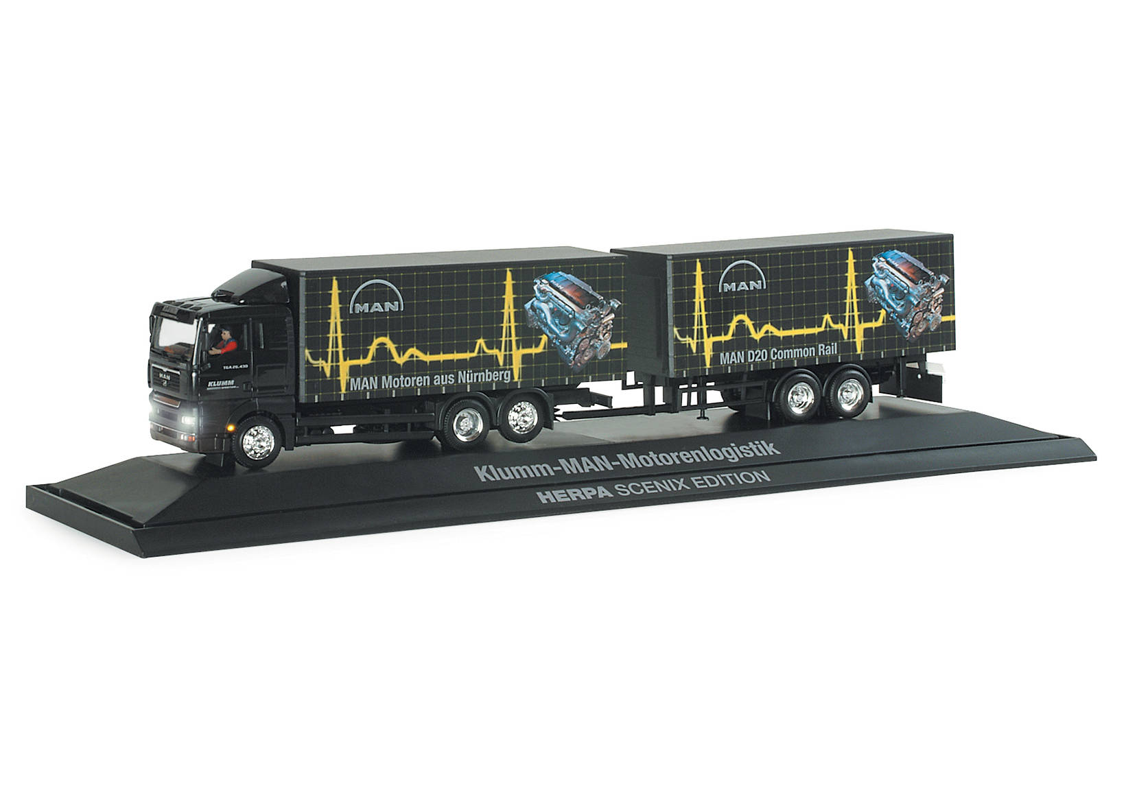 MAN TGA XL curtain canvas trailer “Klumm", SCENIX