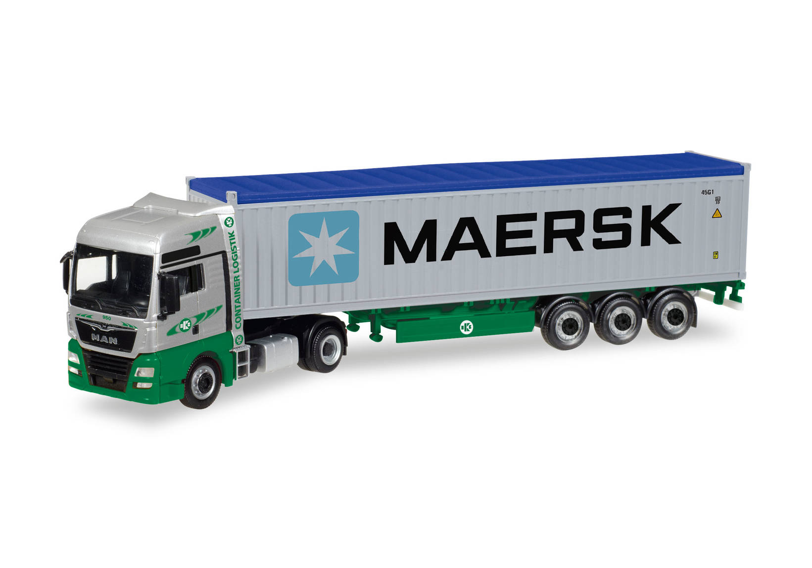 MAN TGX XXL Euro 6c Container-Sattelzug "EKB / Maersk"