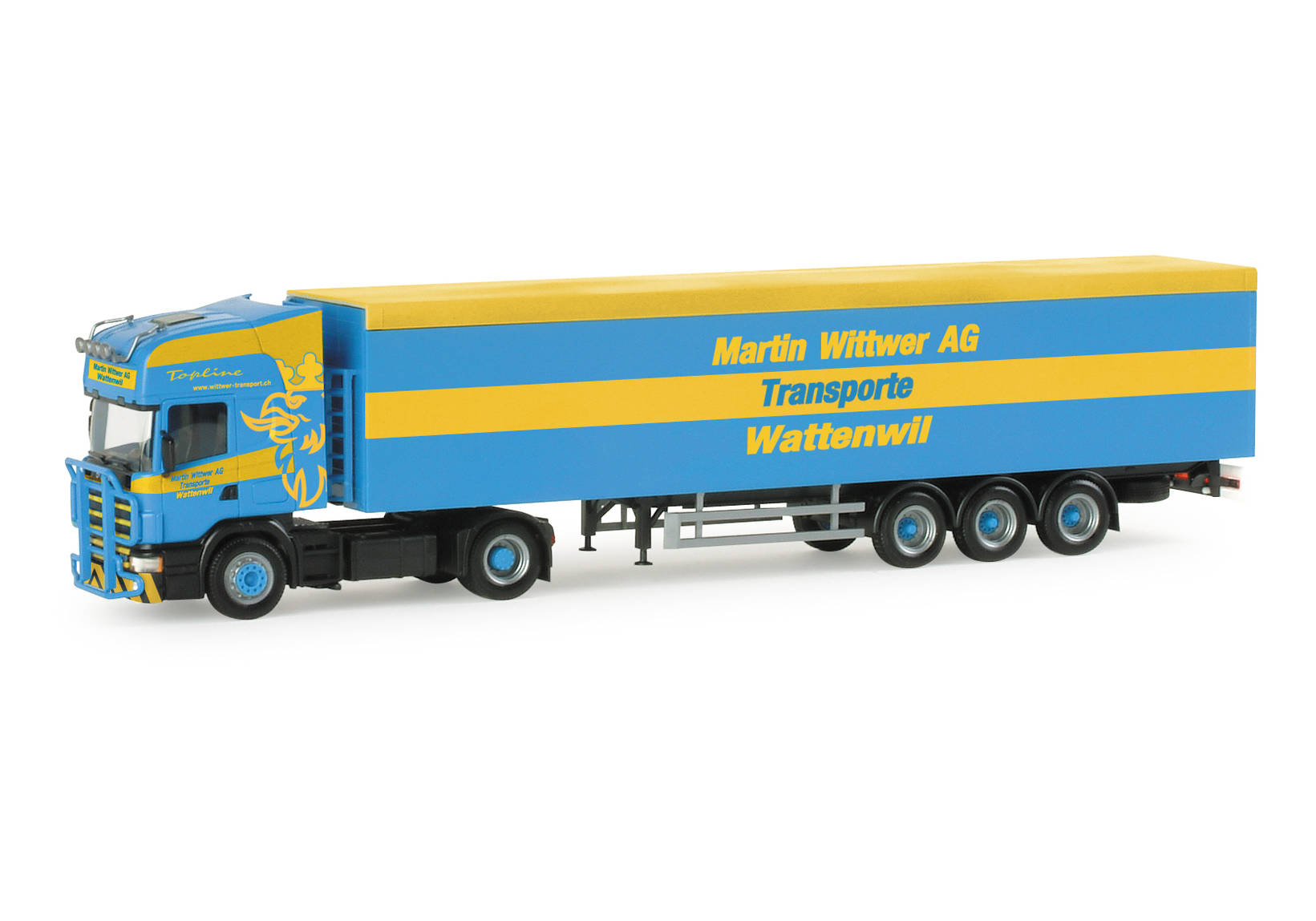 Scania 4er TL walking floor semitrailer "Wittwer Wattenwil" (CH)