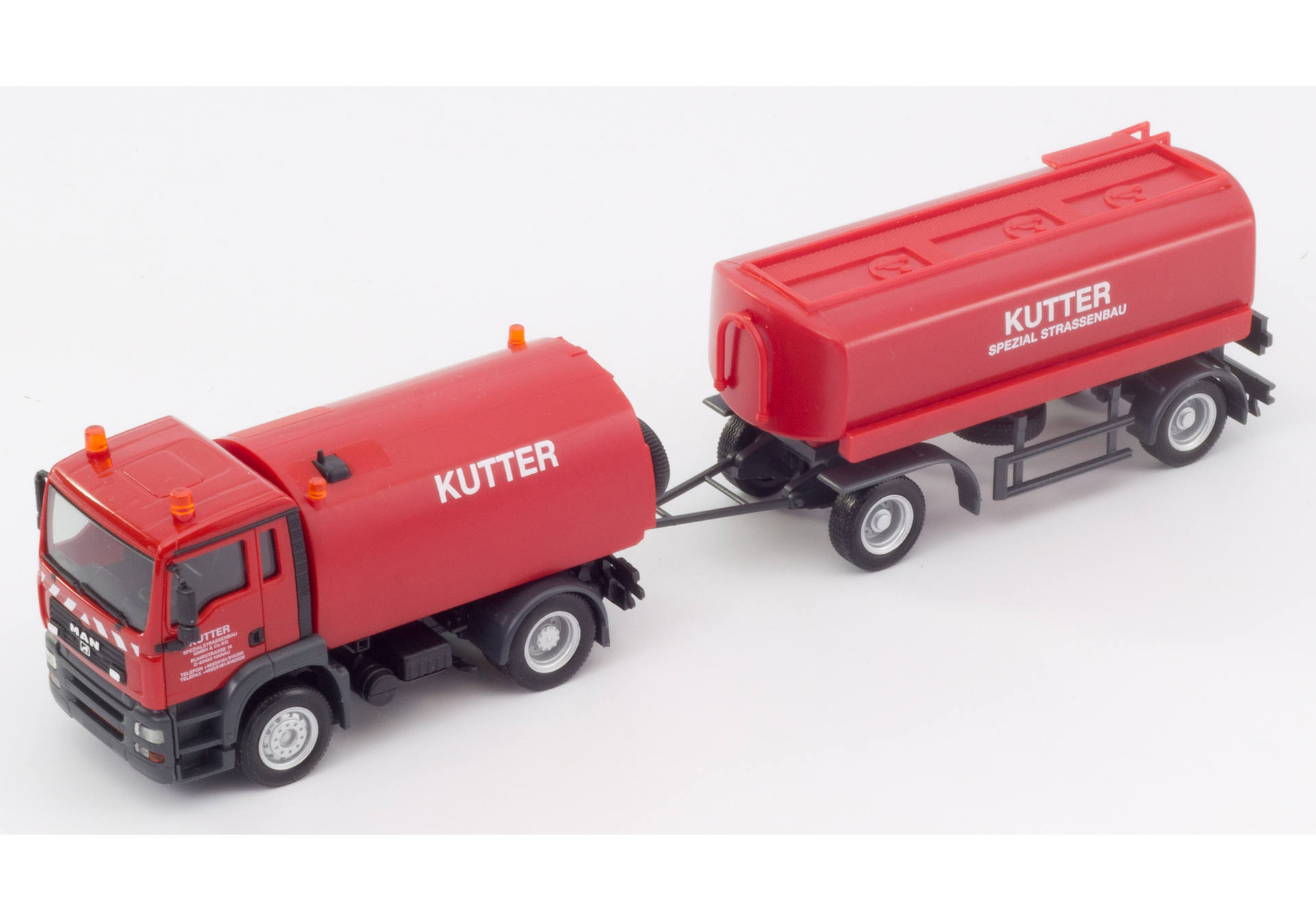 MAN TGA M Kehrfahrzeug mit Tank-Anhänger "Kutter"(Bayern / Memmingen)