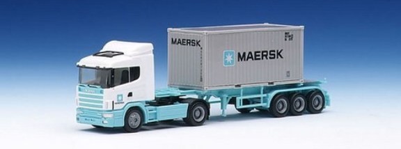 Scania 124 HL Container saddle train 2A/3A