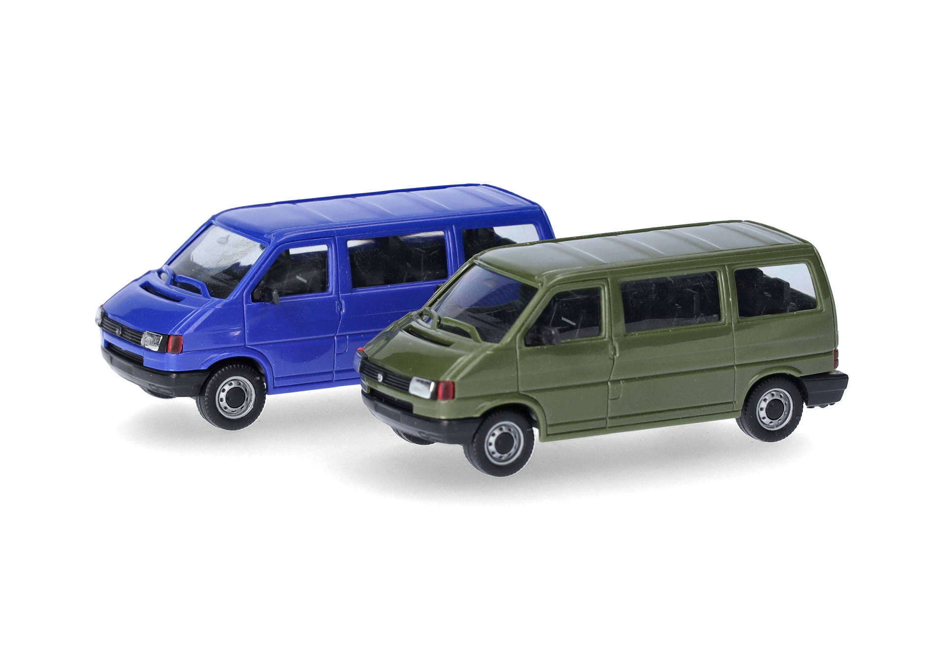 Herpa MiniKit: Volkswagen (VW) T4 bus, olive green/ultramarine blue