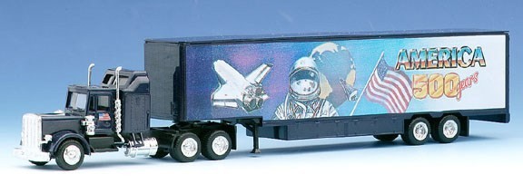 Peterbilt Moving van suitcase saddle train 3A/2A 500 years of America