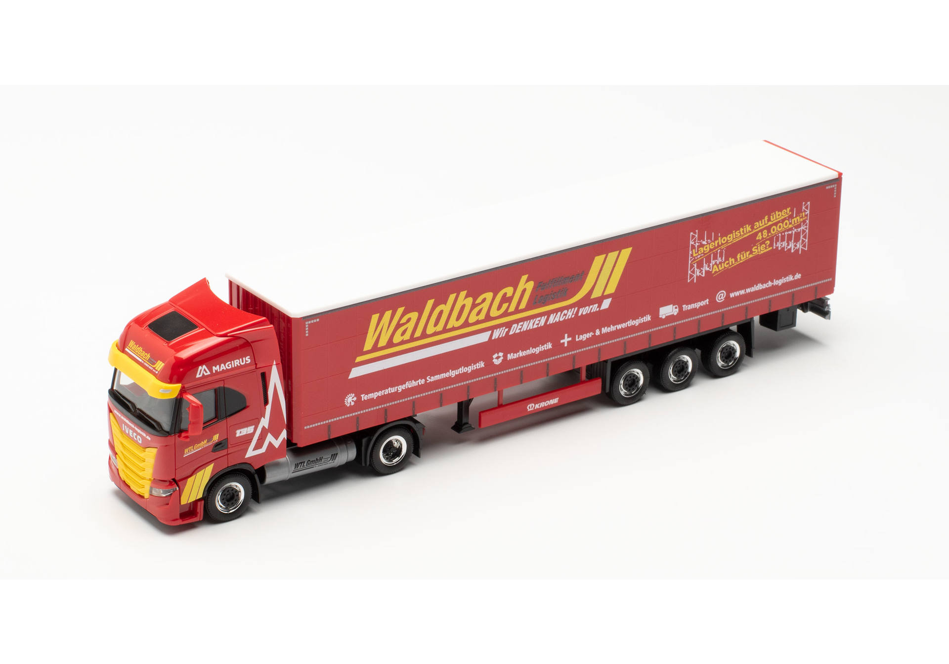Iveco S-Way LNG Gardinenplanen-Sattelzug „Waldbach Logistik“