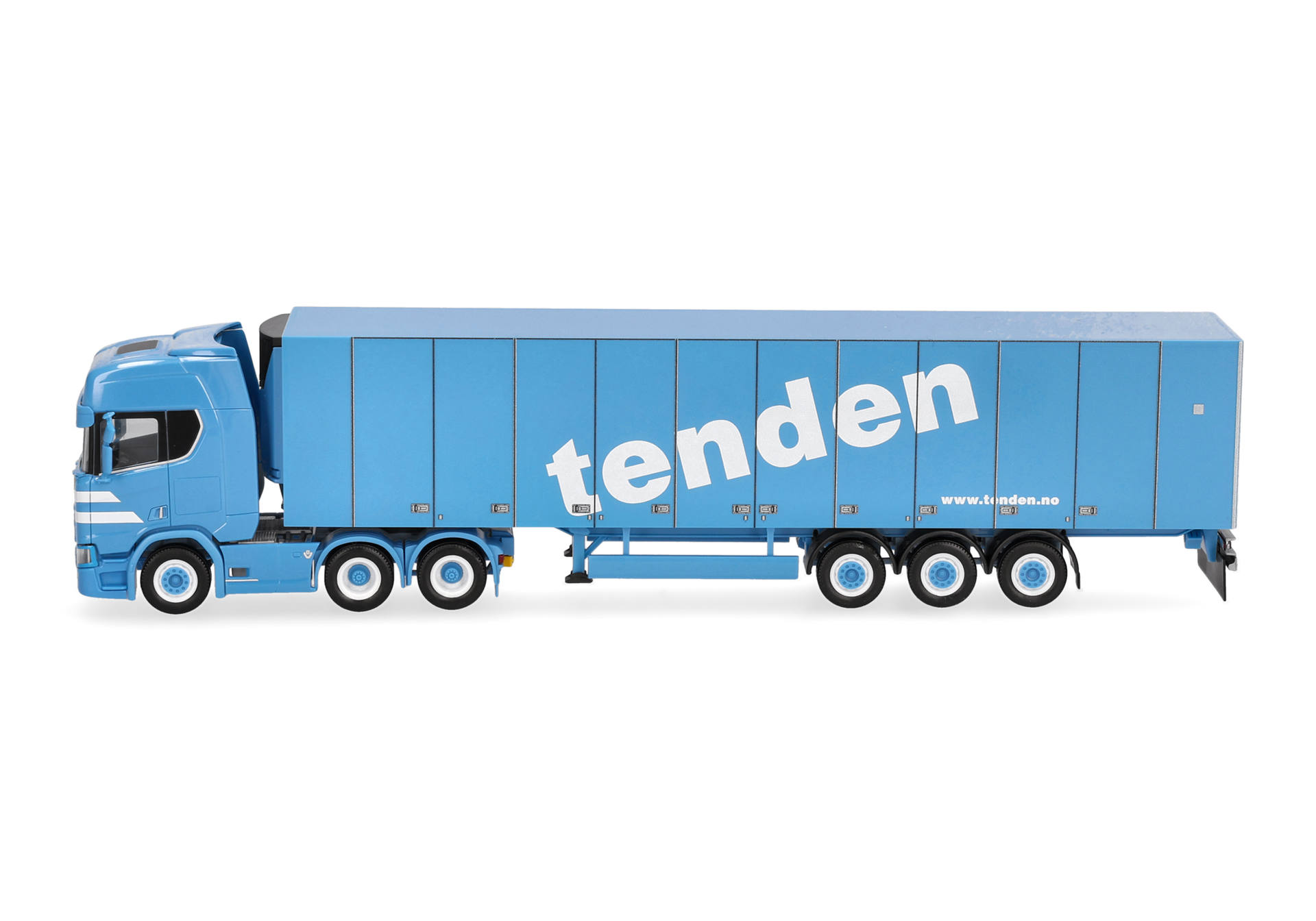 truck, truck trailer, blue, semi-trailer, model