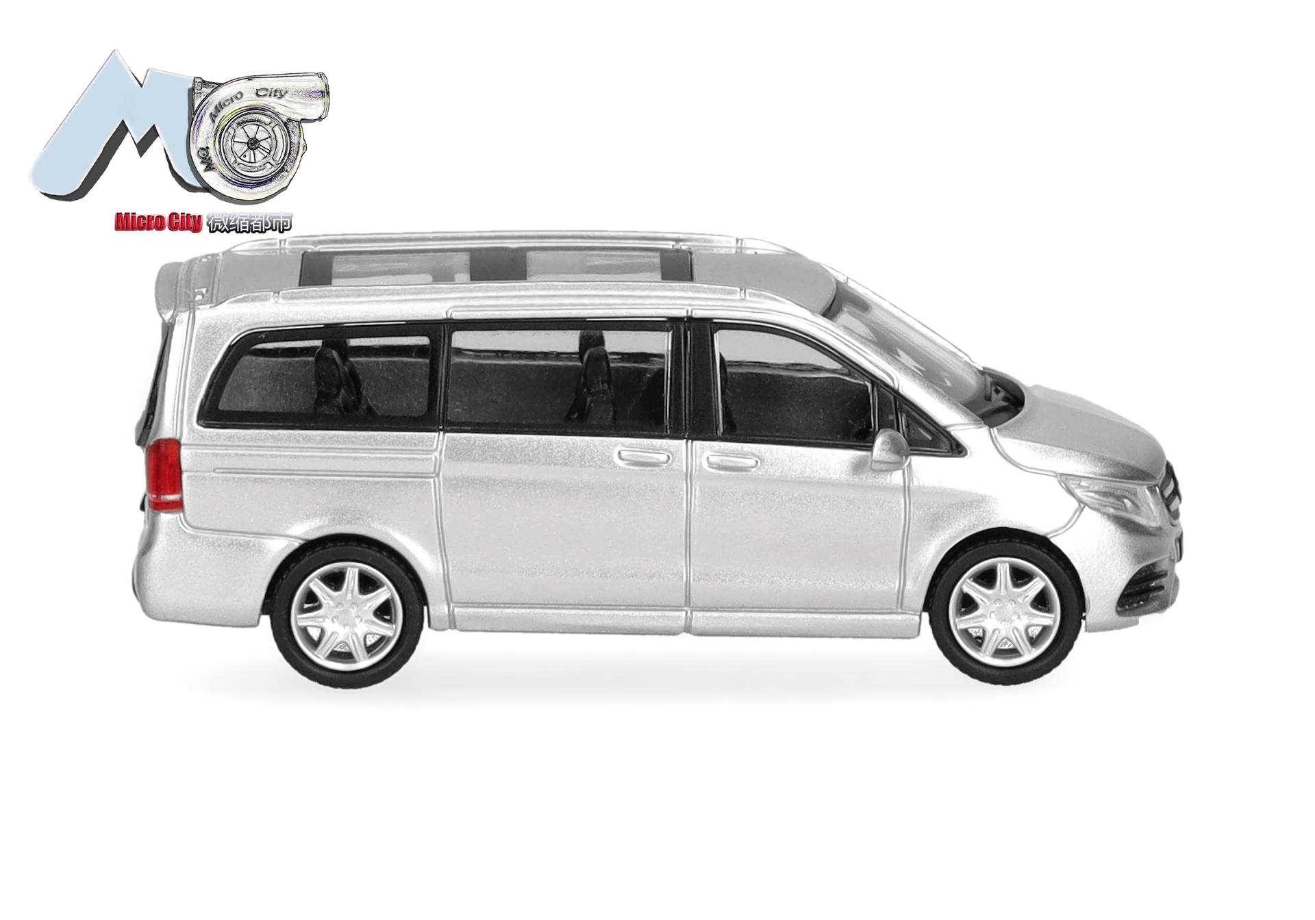 Minivan, Silber, Modellauto, Auto, Spielzeug