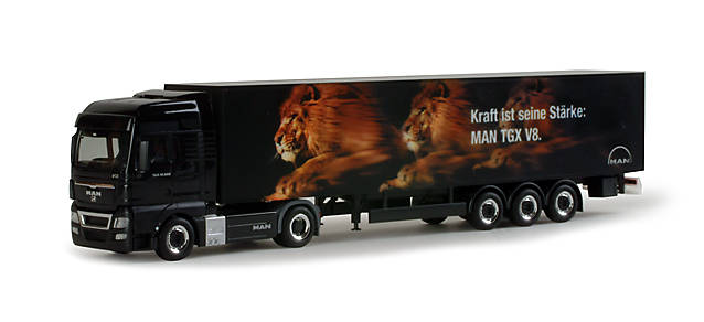 MAN TGX XXL Euro box semitrailer "MAN Lion's Truck"