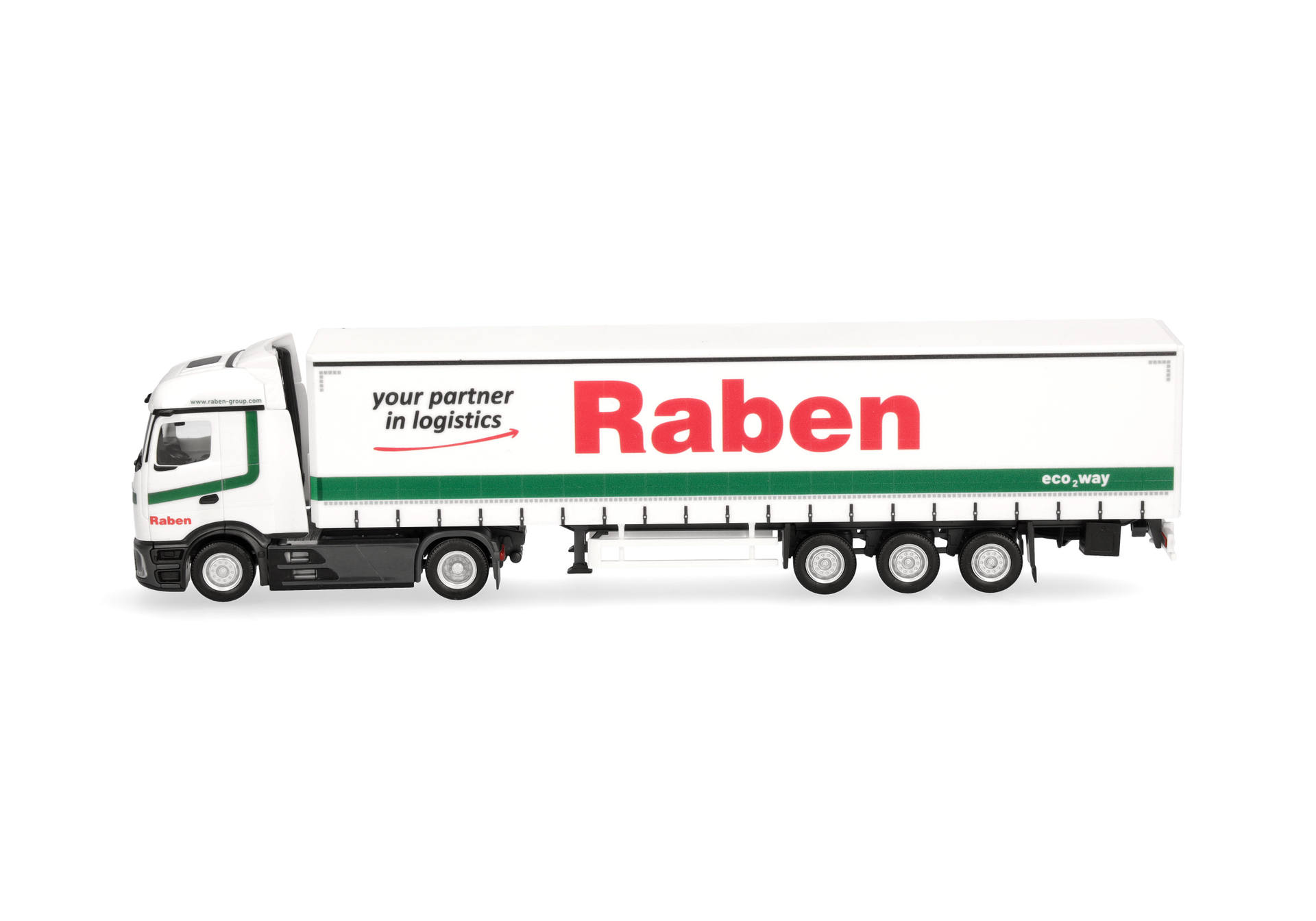 Mercedes-Benz Actros L ProCabin Streamspace curtain canvas semitrailer "Raben Logistics"