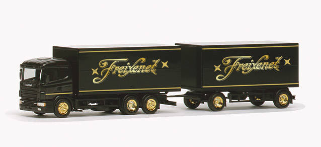 Scania 124 beverage box trailer "Freixenet"