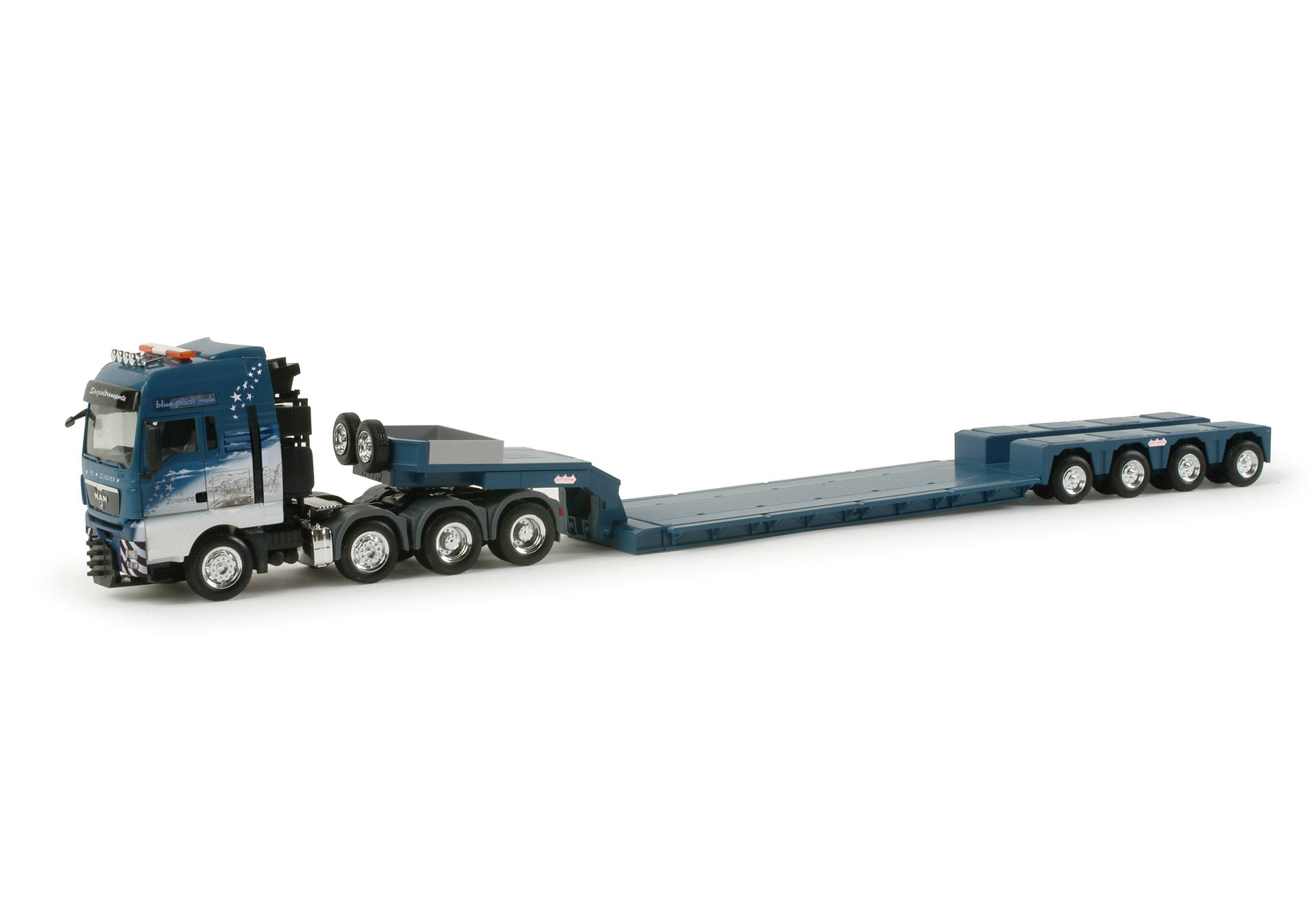 MAN TGX XXL 4-axle low boy semitrailer "Zürcher" (CH)