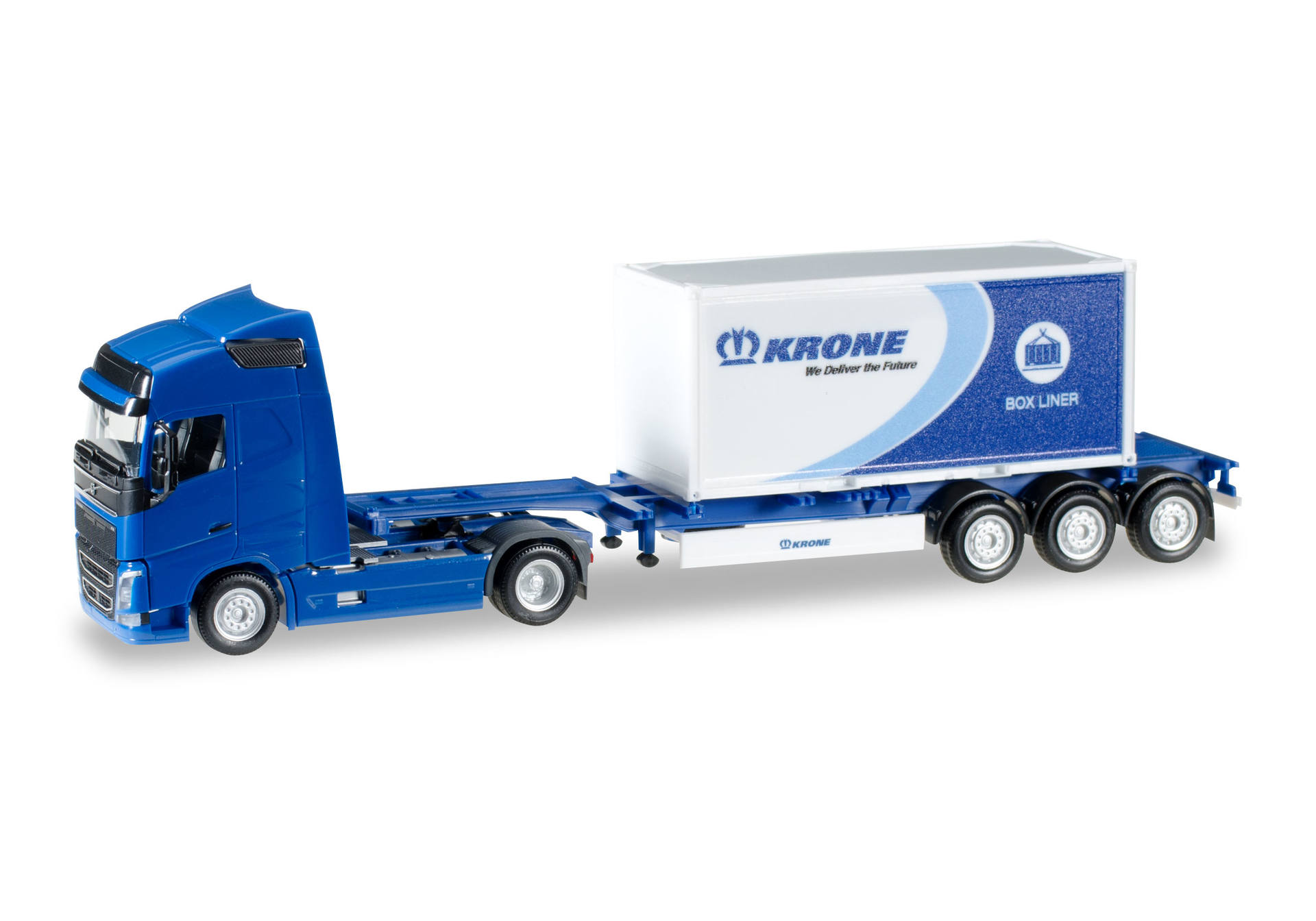 Volvo FH GL Plate container semitrailer "Krone"