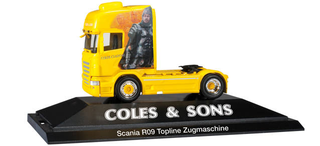 Scania R TL rigid tractor "Coles & Sons" (GB)