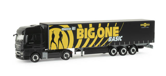 MAN TGX XXL canvas semitrailer "Humbaur"