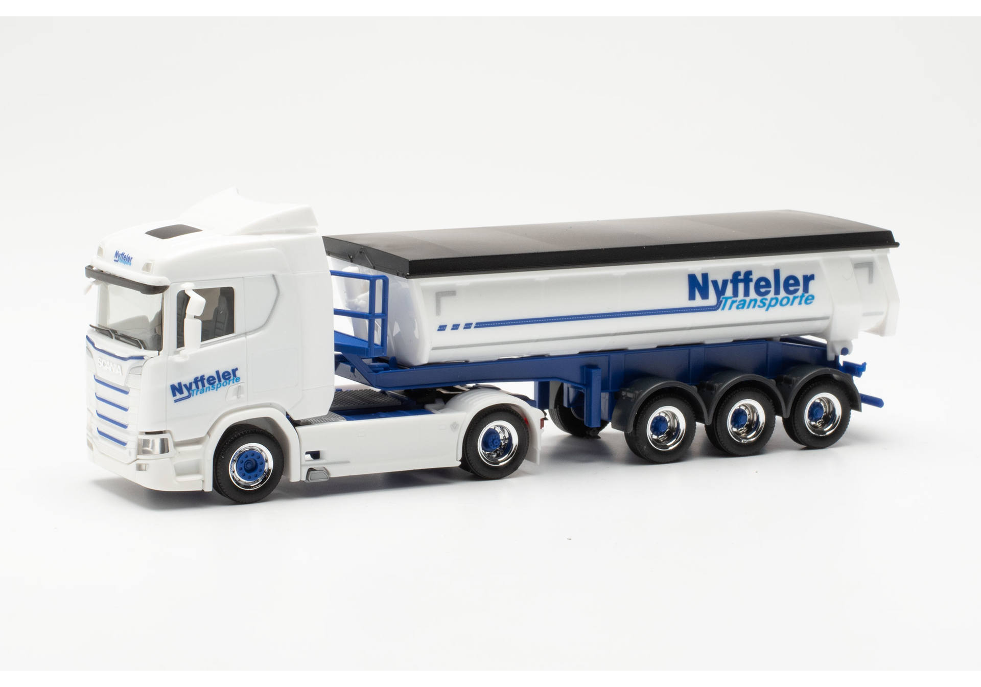 Scania CR 20 ND thermal insulation trough dumper semitrailer "Nyffeler" (Swiss)