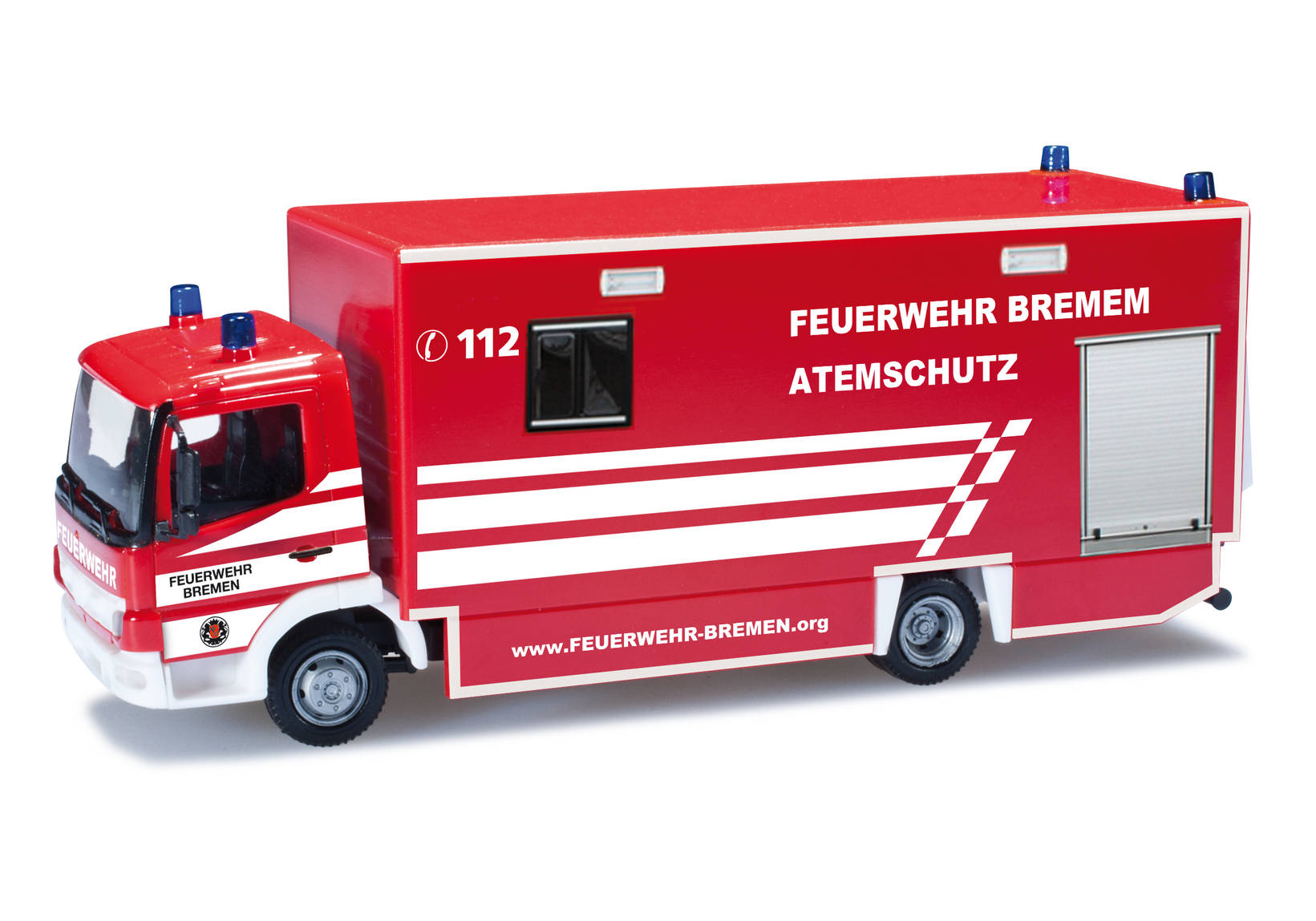 Mercedes-Benz Atego box truck with liftgate "Bremen fire department"