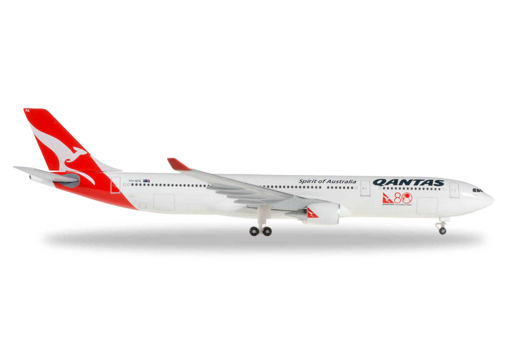 Qantas Airbus A330-300 "80 Years of International Travel"
