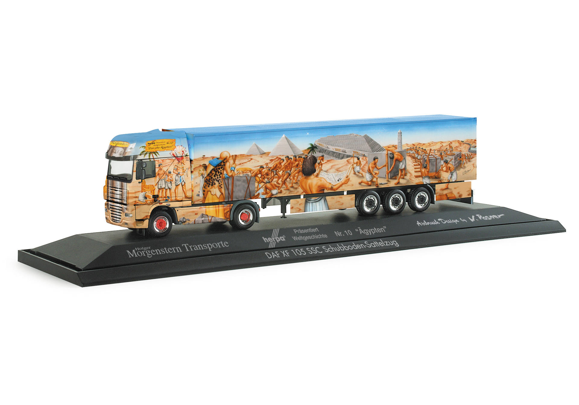 Herpa DAF XF 105 SSC Schubboden-Sattelzug "Herpa Präsentiert Ägypten ...