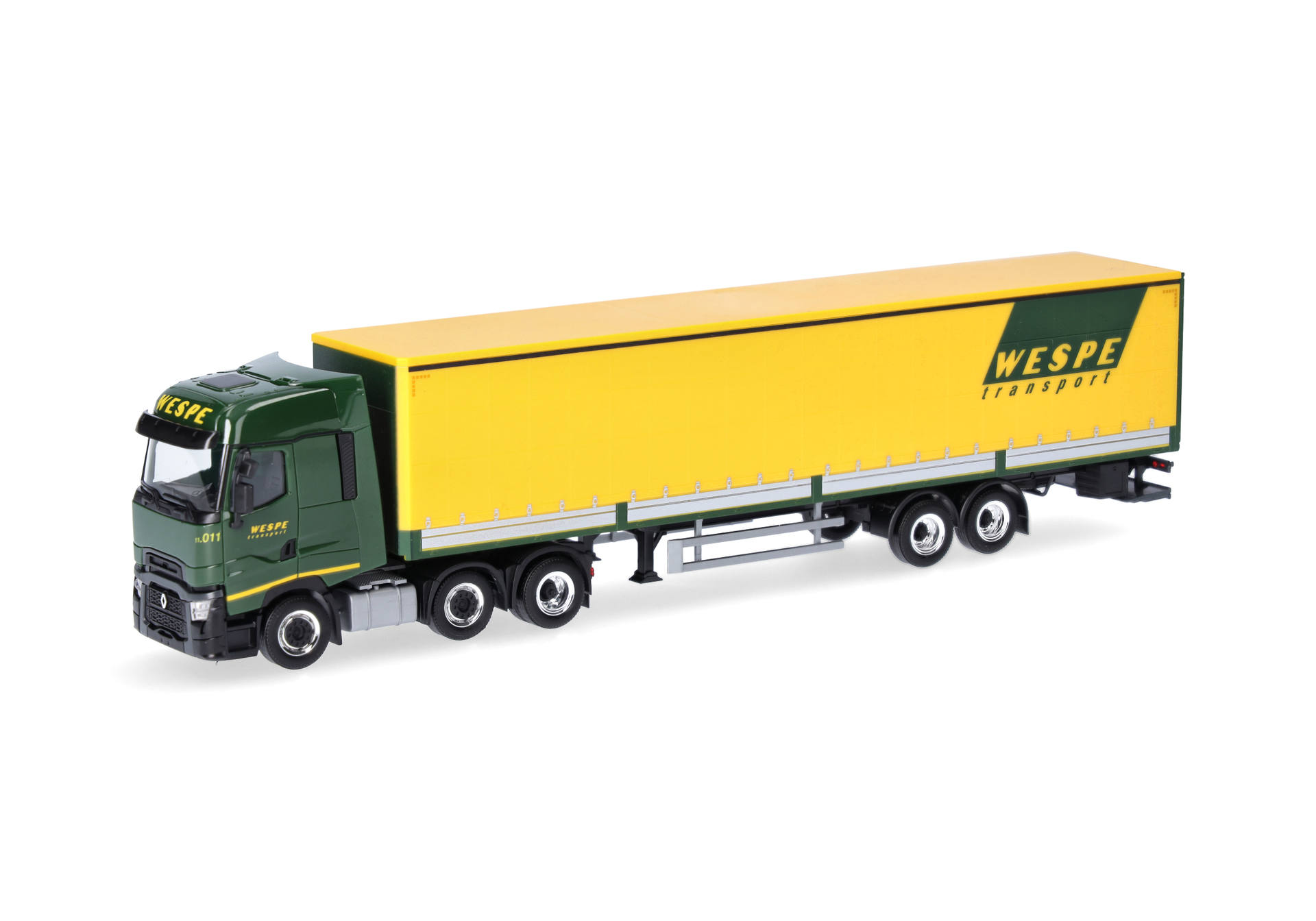 Renault T facelift curtain canvas semtitrailer "Wespe Transport"