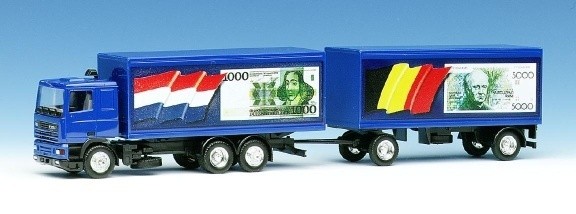 DAF 95 case trailer train 3a/2a