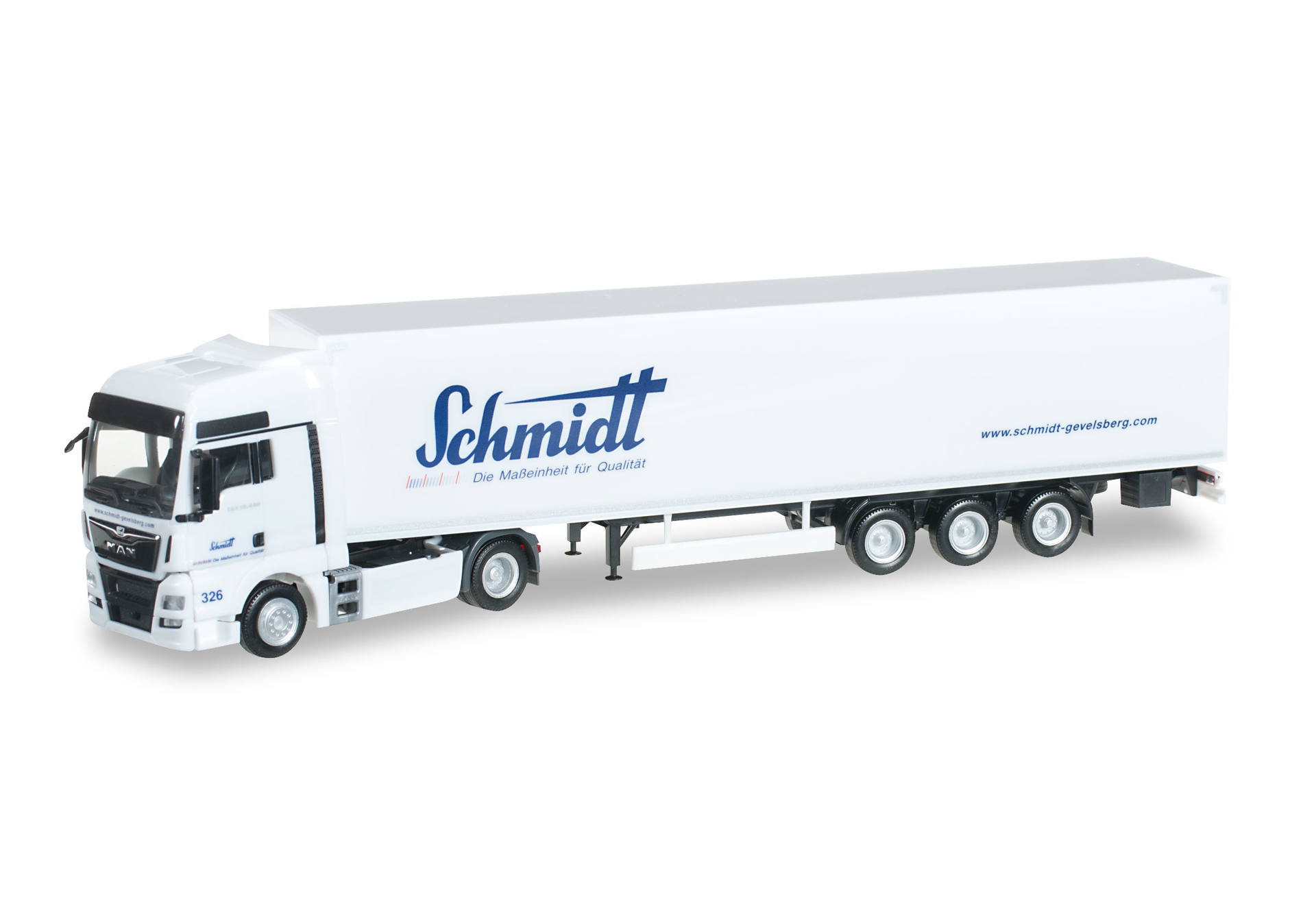 MAN TGX XXL Euro 6 box semitrailer "Schmidt"