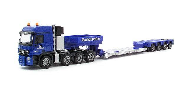 Mercedes-Benz Actros Titan low boy semitrailer "Goldhofer"
