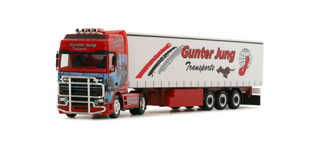 DAF XF SSC curtain canvas semitrailer "Gunter Jung"