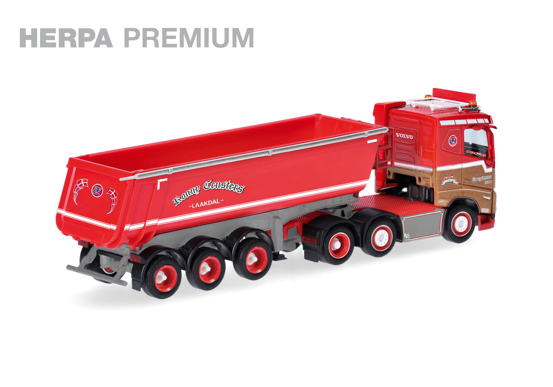 truck, dump truck, red, toy, model vehicle