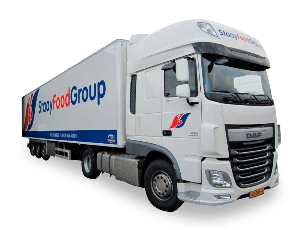DAF XF 106 refrigerated semitrailer "Staay Food Group"