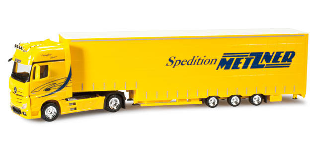 Mercedes-Benz Actros Gigaspace jumbo curtain canvas semitrailer "Metzner"