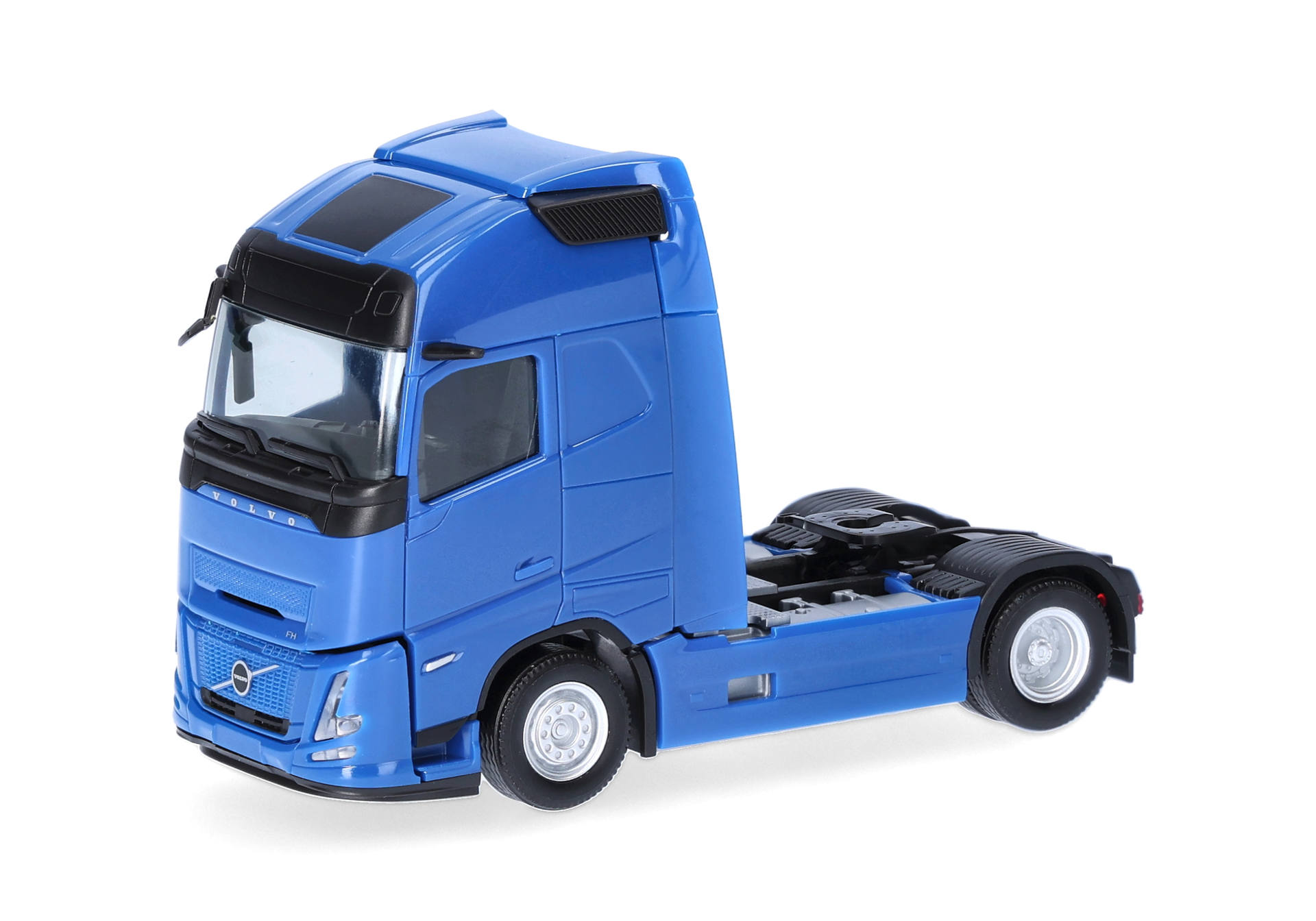 truck, semi-truck, cab, blue, model