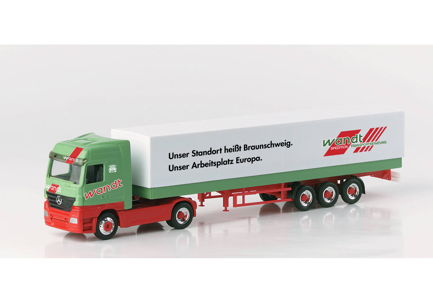 Mercedes-Benz Actros LH canvas semitrailer "Wandt"