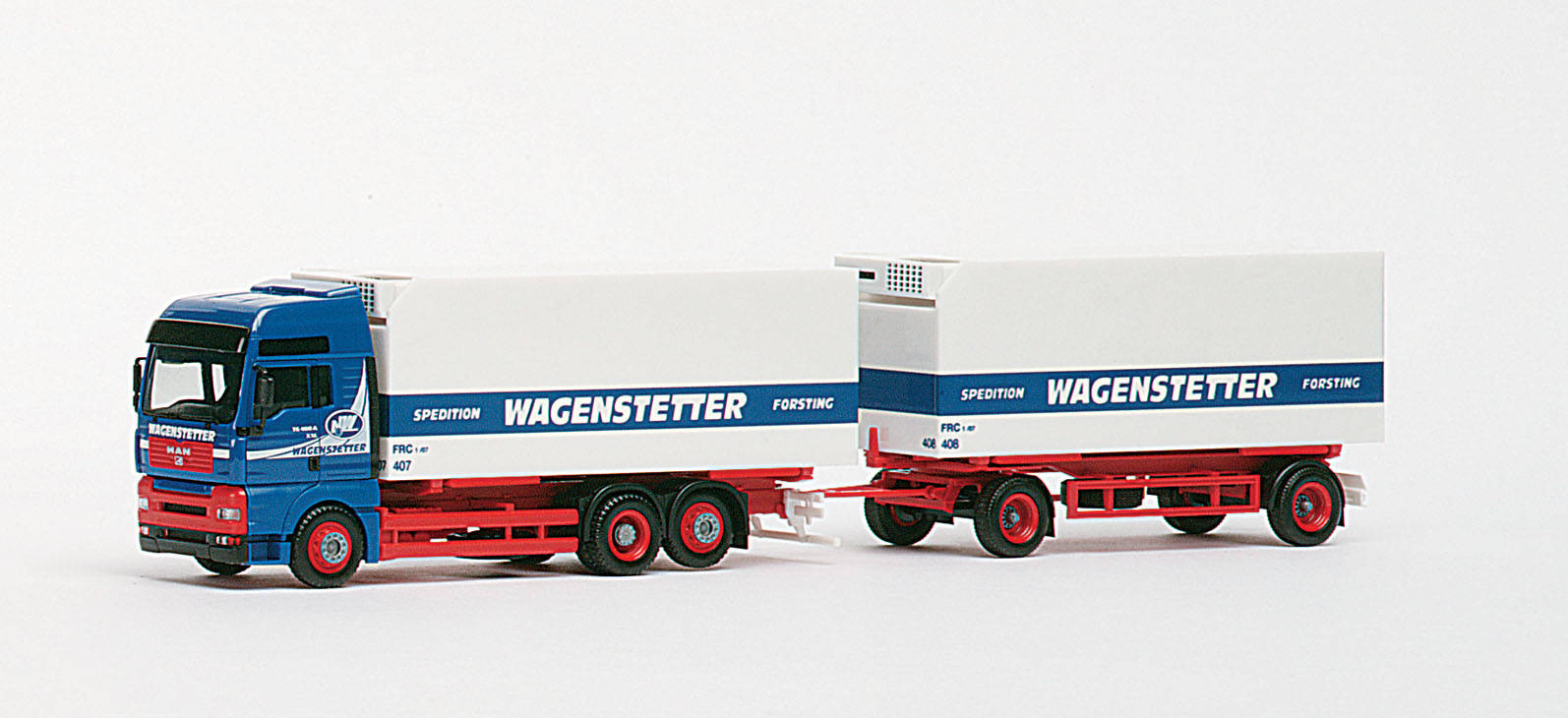 MAN TGA XXL WechselkühlKoffer-Hängerzug "Wagenstetter"