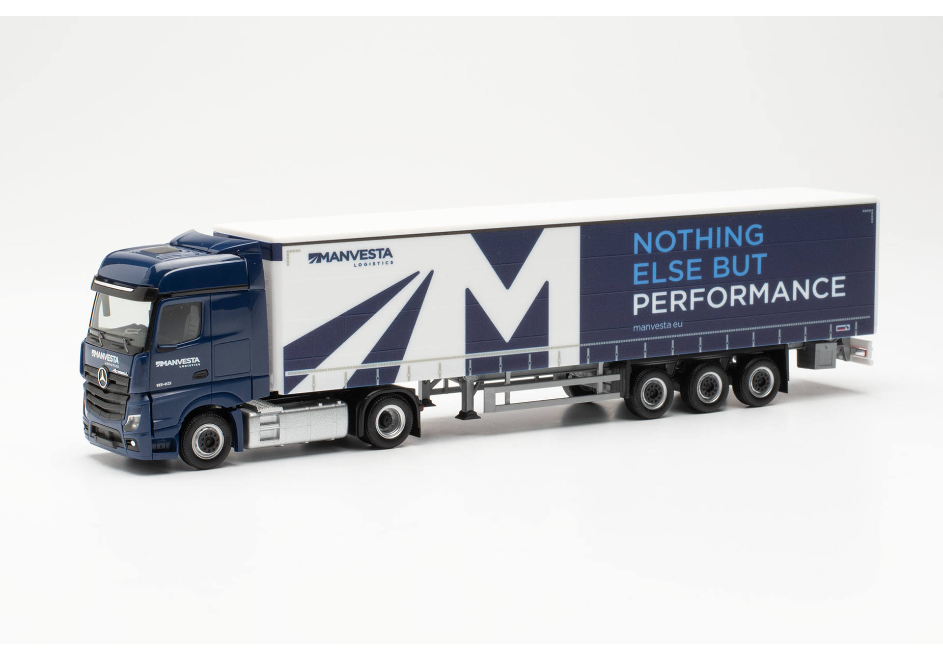 Mercedes-Benz Actros '18 L Bigspace curtain canvas semitrailer truck 'MANVESTA'