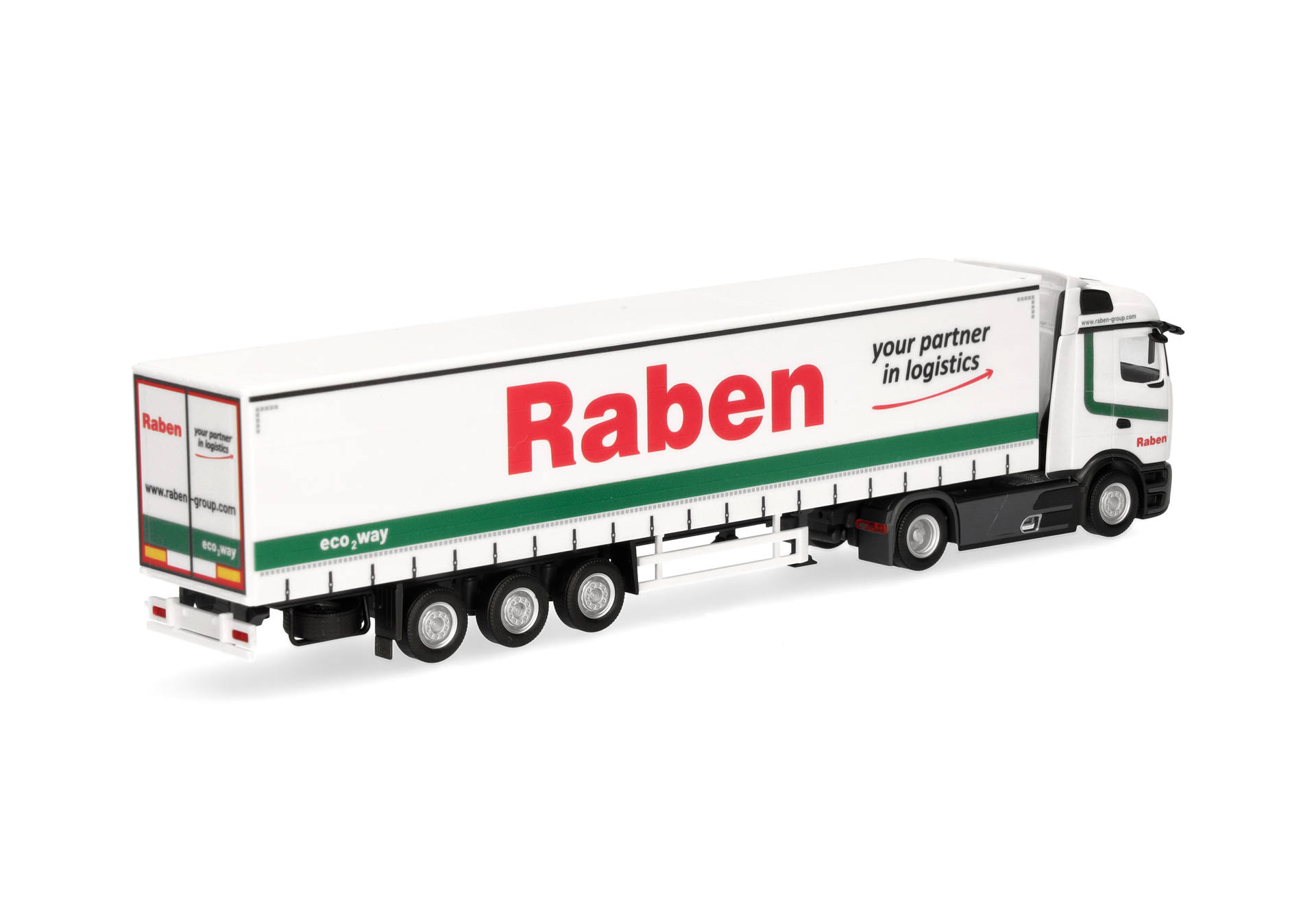 Mercedes-Benz Actros L ProCabin Streamspace curtain canvas semitrailer "Raben Logistics"