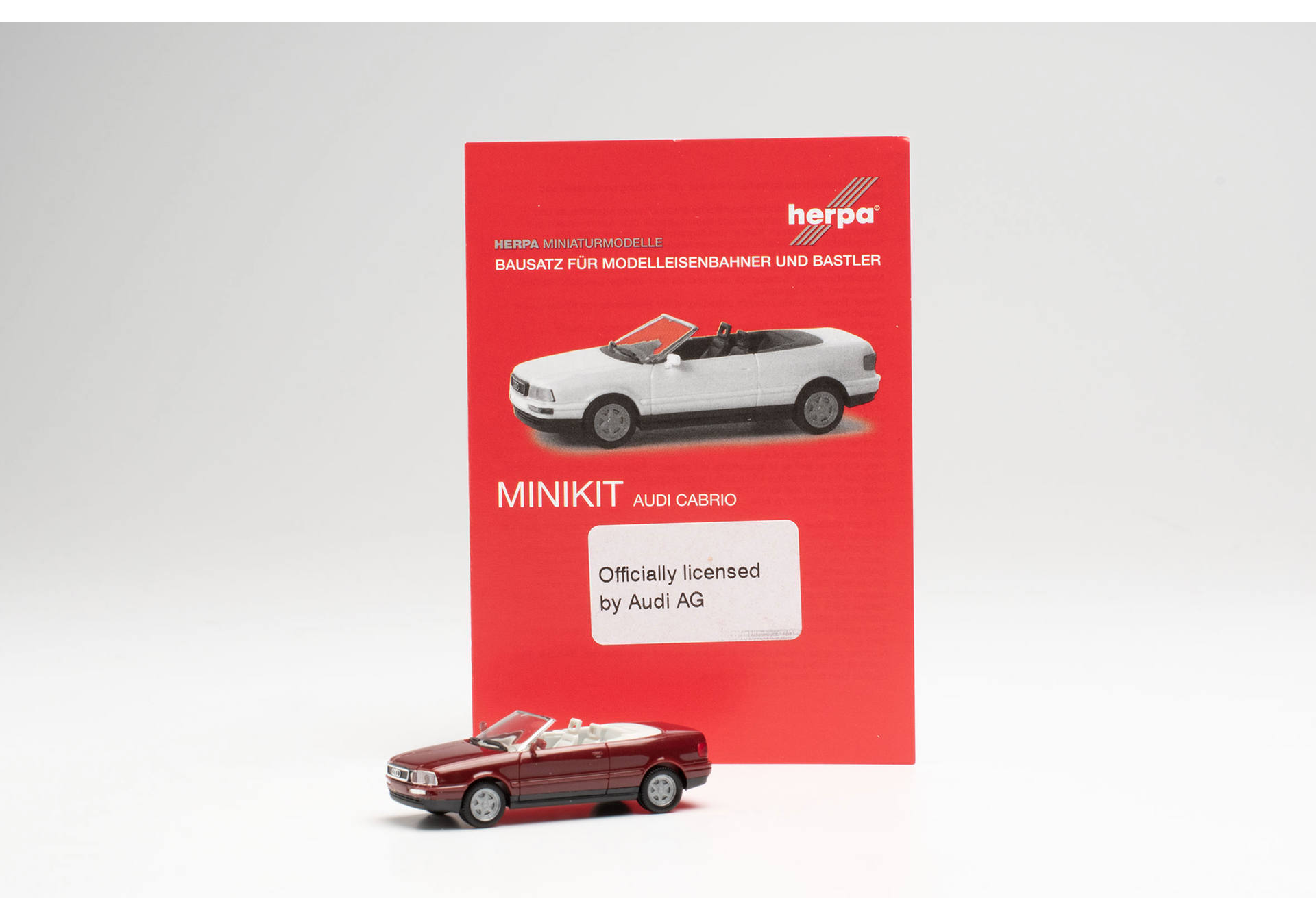 Herpa MiniKit: Audi Cabrio, weinrot