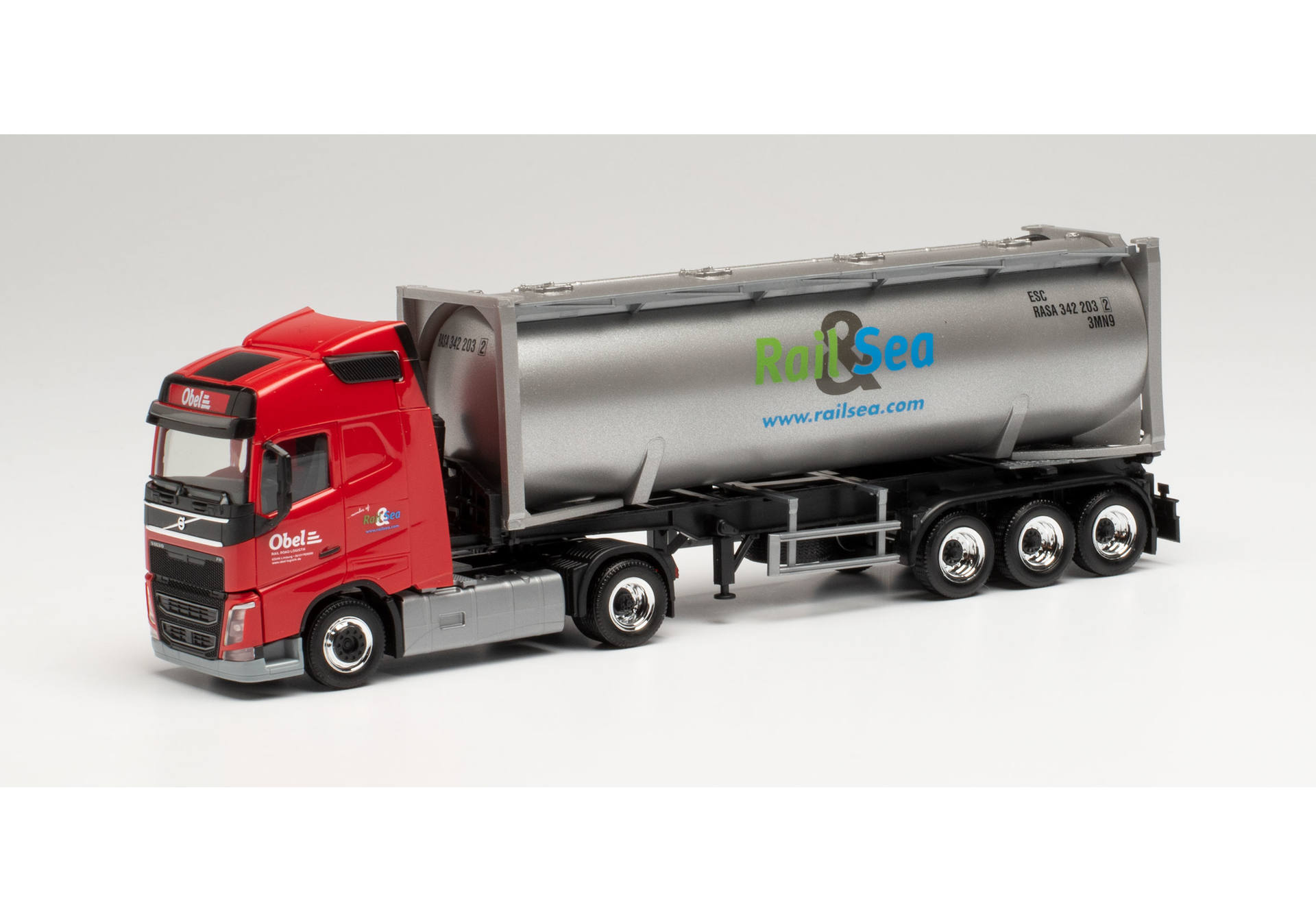 Volvo FH Gl. 30 ft. Drucksilocontainer-Sattelzug „Obel“