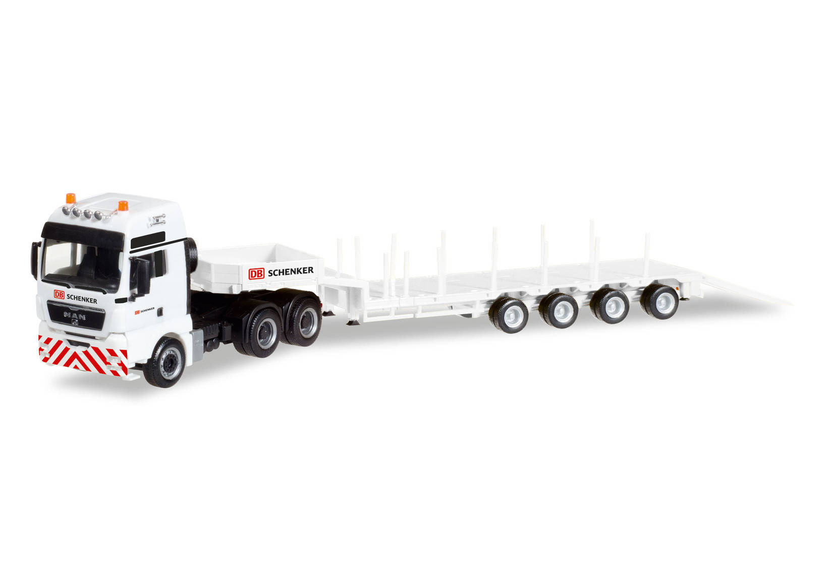 MAN TGX XXL 6x4 Euro 5 low boy semitrailer "DB Schenker"