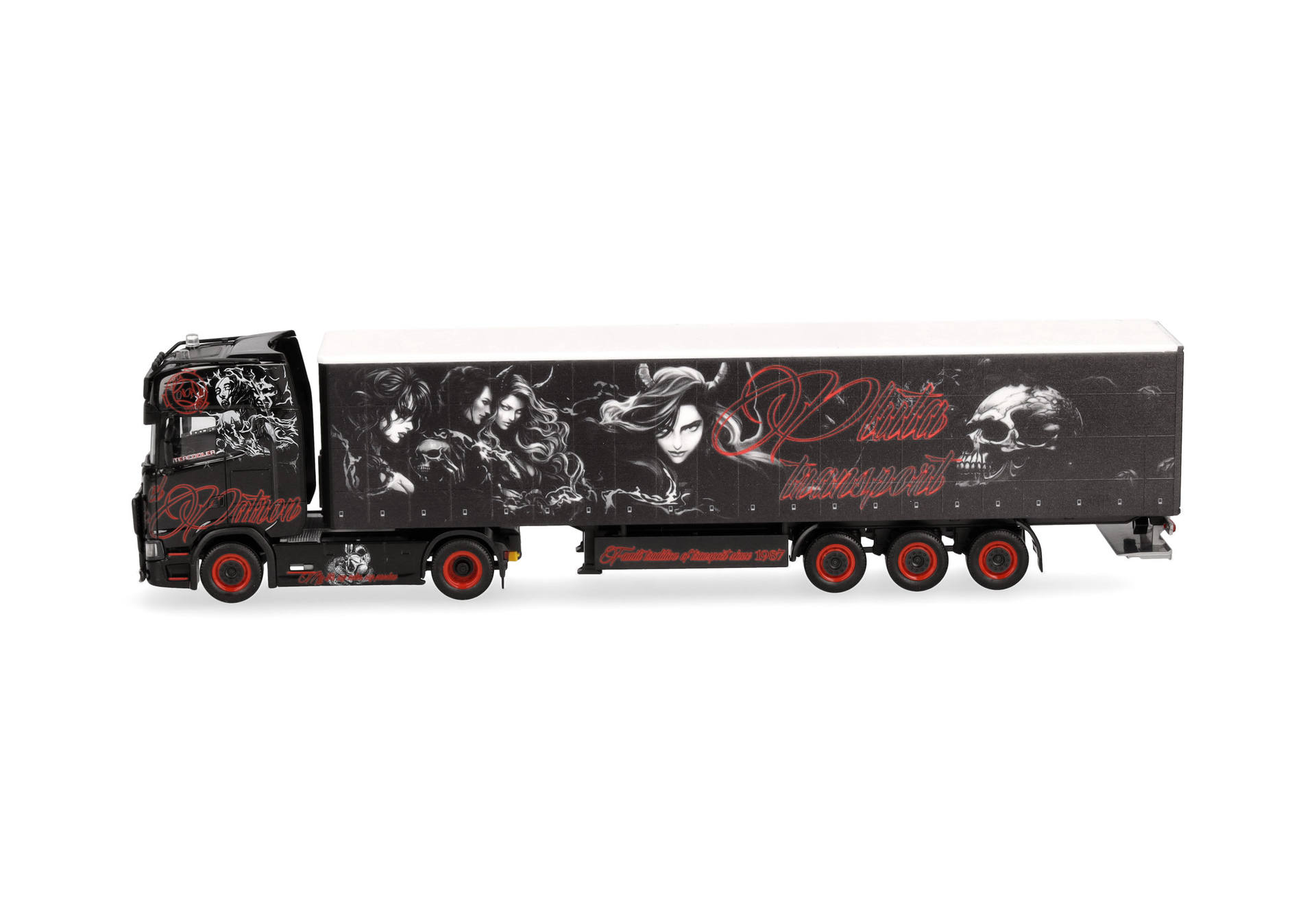 Scania CS 20 HD curtain canvas semitrailer "Pluta Transport" (Poland)