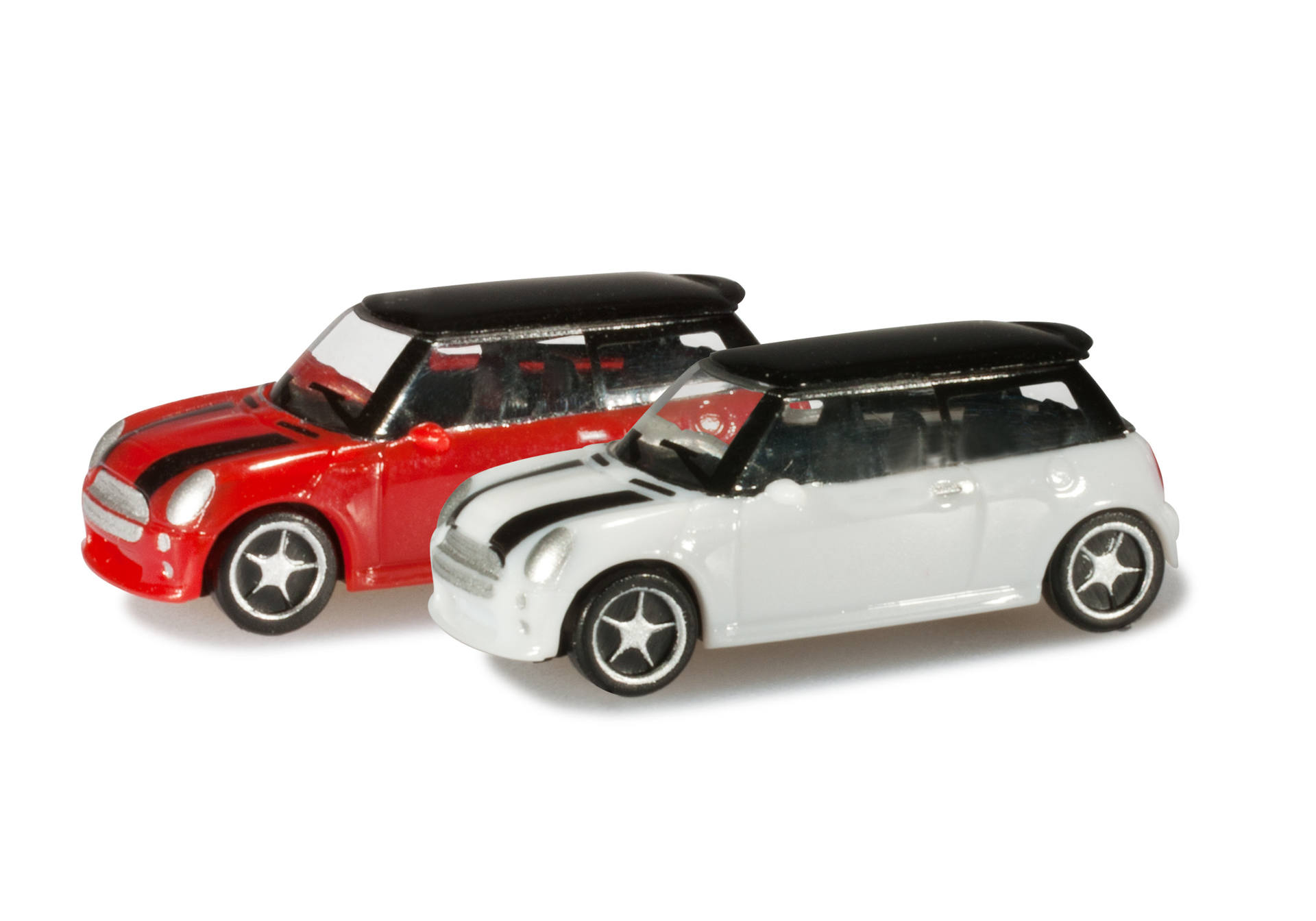 N-PKW 2-er Set "Mini Cooper" rot / weiß