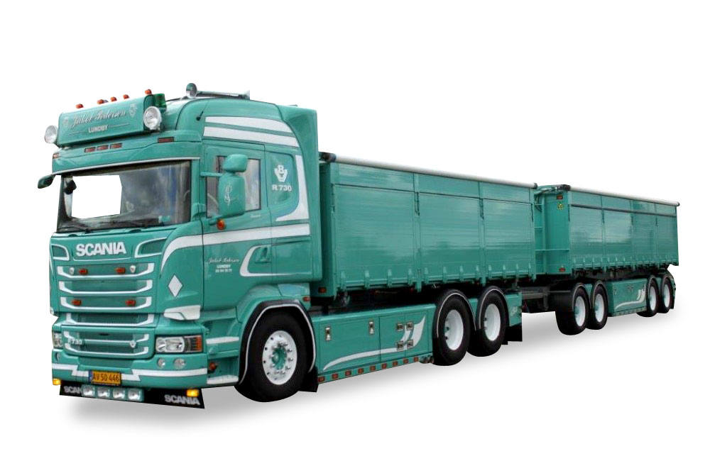 Scania R HL pick-up trailer "Jakob Pedersen"