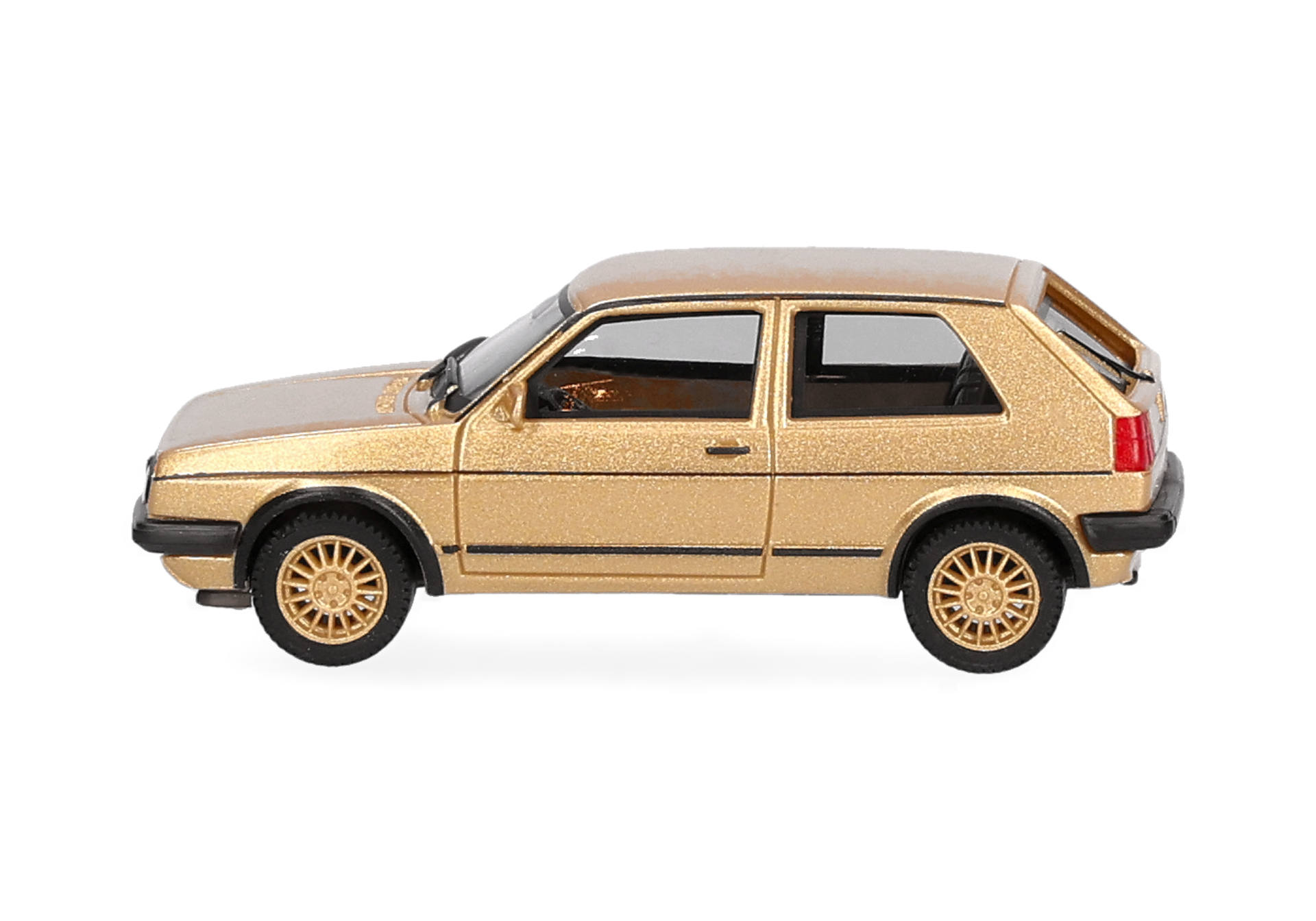 Volkswagen (VW) Golf GTI, gold metallic