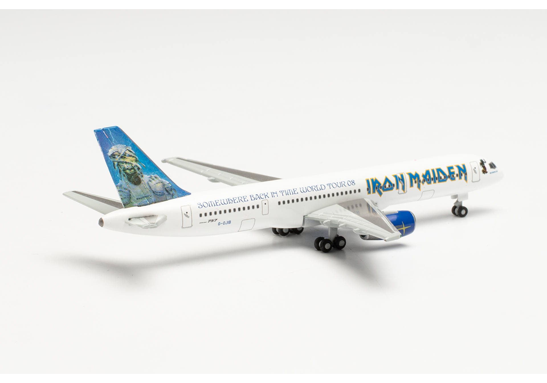 Iron Maiden (Astraeus) Boeing 757-200 “Ed Force One” - Somewhere Back in Time World Tour 2008 – G-OJIB