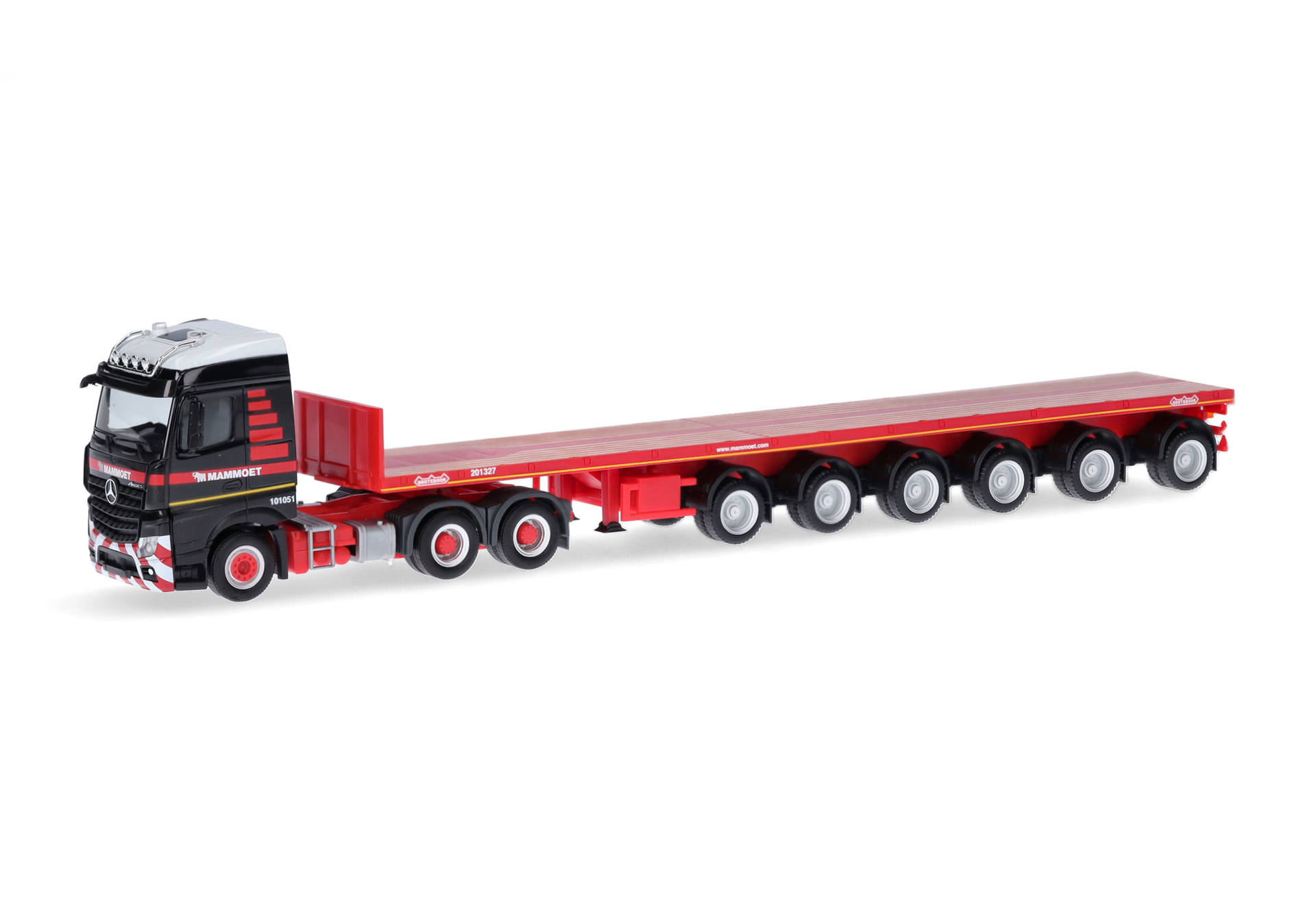 Mercedes-Benz Arocs Streamspace ballast semitrailer "Mammoet" (Netherlands / Utrecht)